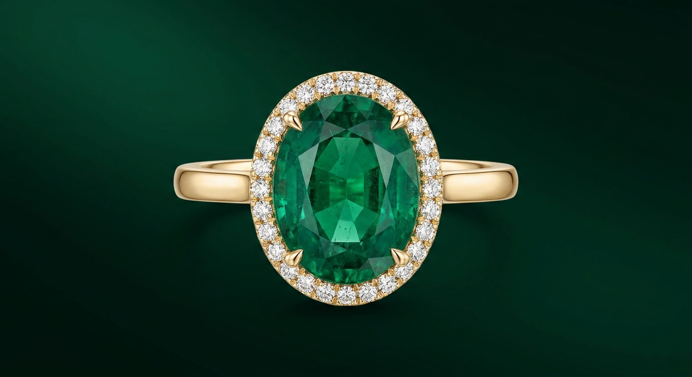 Emerald Fang ring